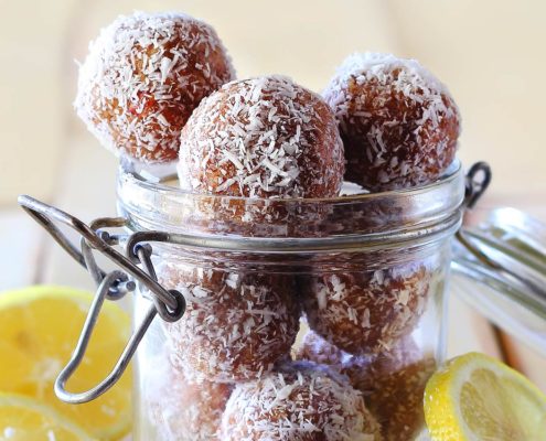 easy paleo recipe for lemon protein balls