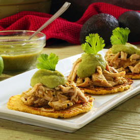 Paleo Green Chili Chicken Tostadas