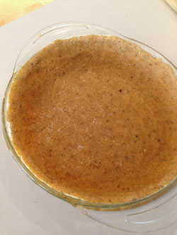 The awesome pie crust...just a little pre-baking and it's ready for the taco filling