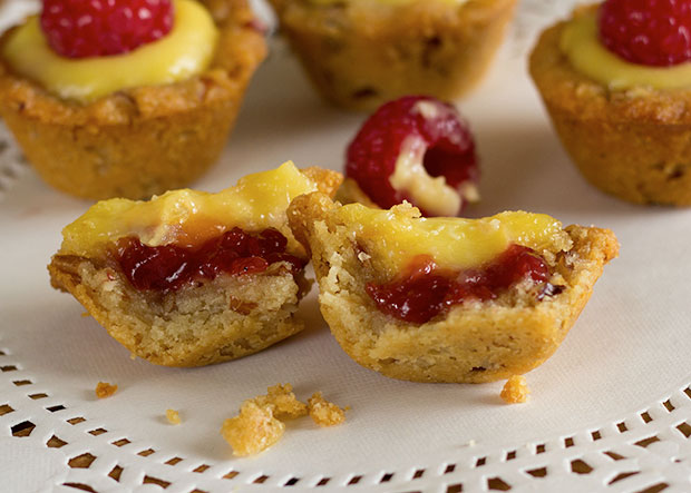 Paleo Bite-size Lemon Raspberry Cups Treat Recipe