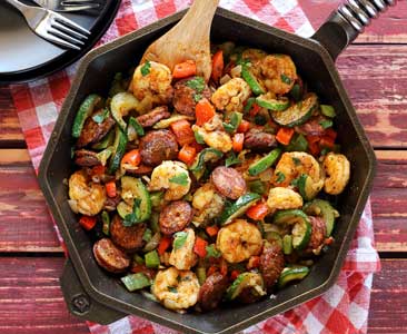20-Minute Shrimp & Sausage Paleo Skillet Meal Recipe-image