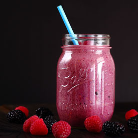 Paleo Black Raspberry Vanilla Smoothie Recipe