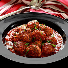 Paleo Italian Meatballs in Marinara Sauce