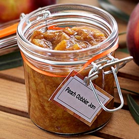 Paleo Peach Cobbler Jam