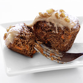Carrot Cake Cupcakes w/Cinnamon-Vanilla Frosting Recipe