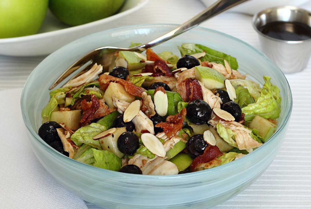 easy paleo recipe for a winter salad and maple vinaigrette