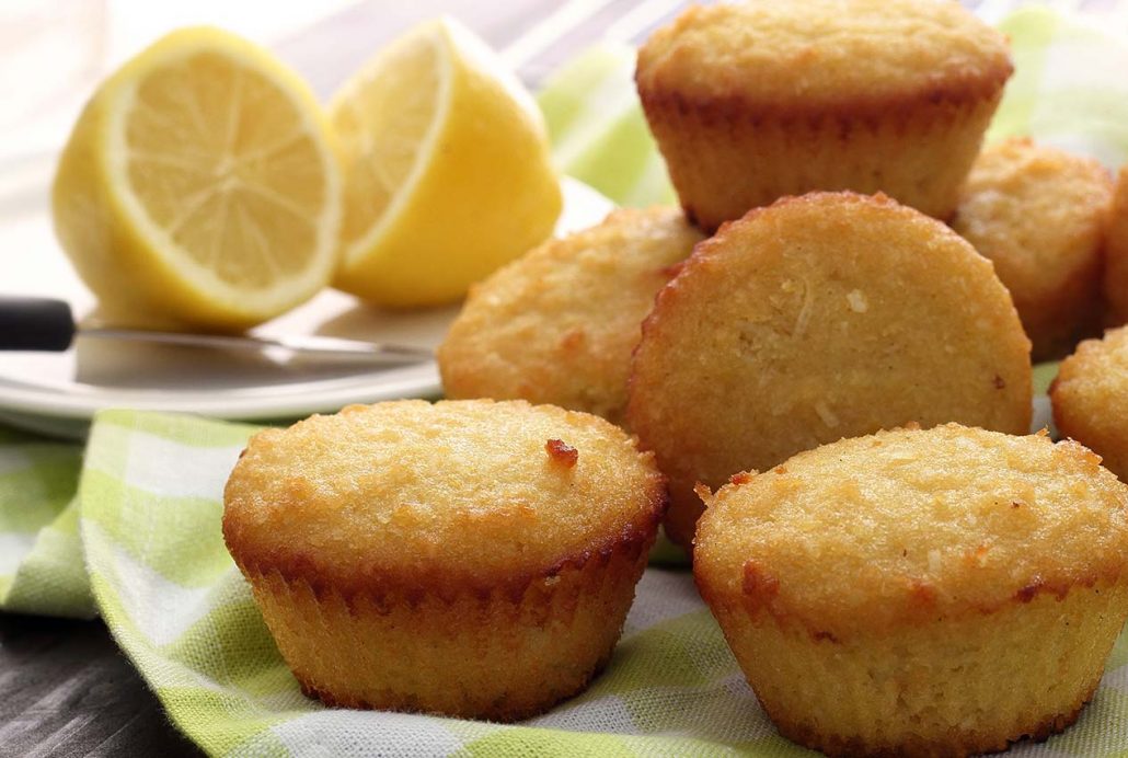 easy paleo diet recipe for lemon and coconut muffins