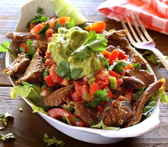 Paleo Green Chili Pork with Cilantro Lime Cauliflower Rice Recipe
