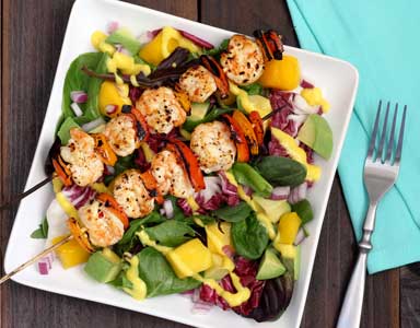 Grilled Shrimp & Mango Paleo Salad Recipe