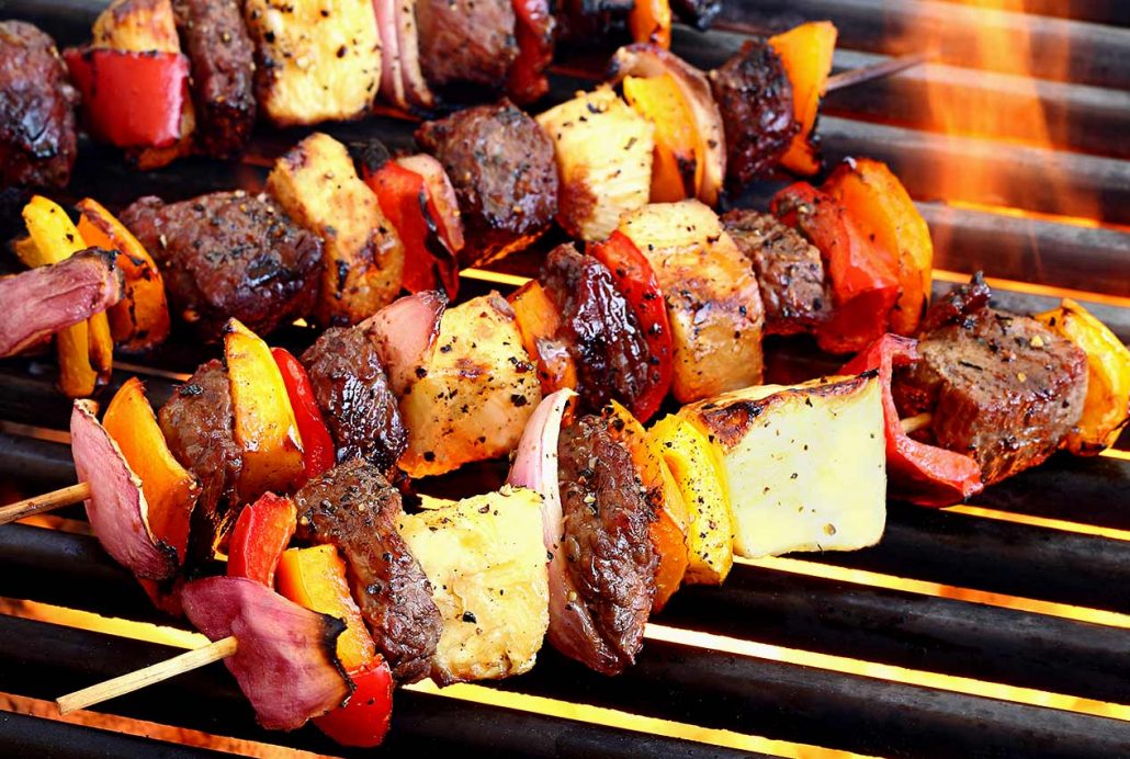 easy paleo recipe for beef shish kabobs with teriyaki sauce/marinade