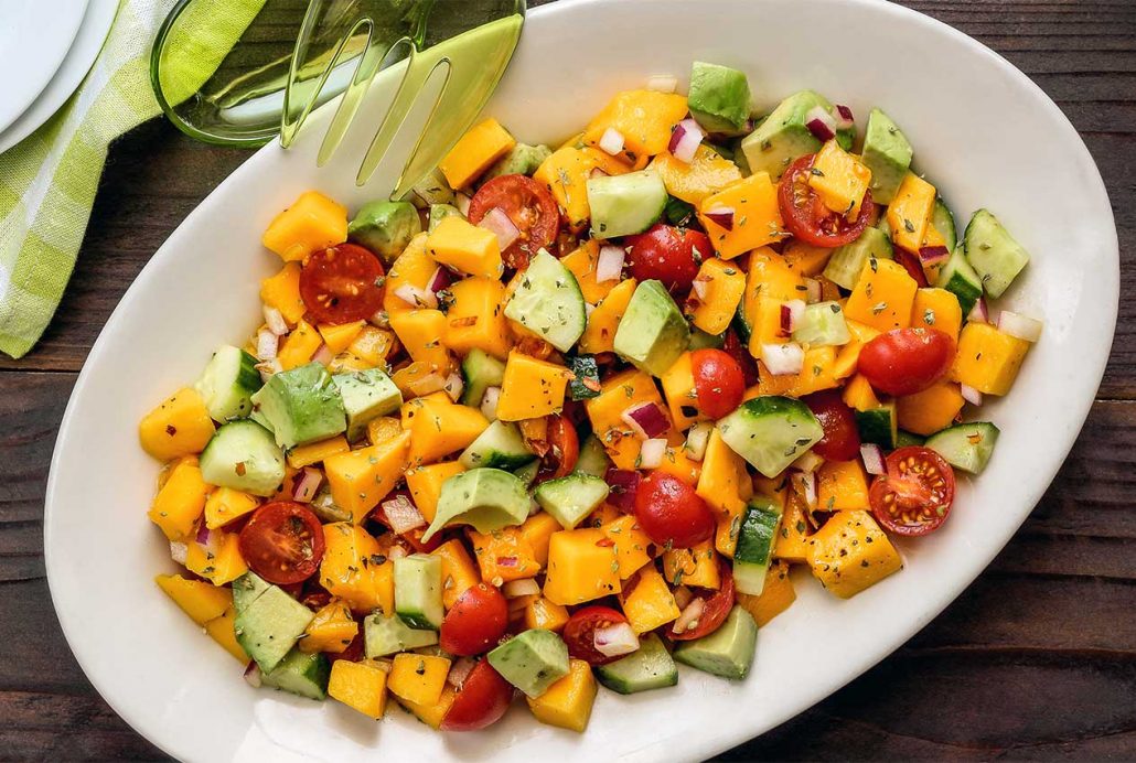 simple paleo mango salad recipe