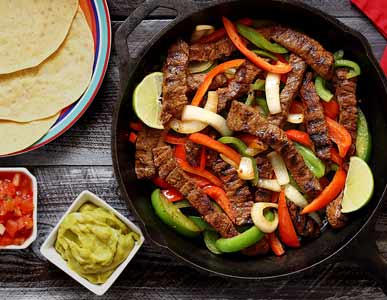 Steak Fajitas with Paleo Tortillas Recipe