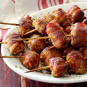 Easy Bacon-Wrapped Chicken Skewers Recipe