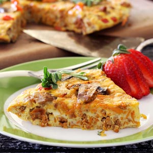 Chorizo, Sweet Potato and Mushroom Paleo Frittata Recipe