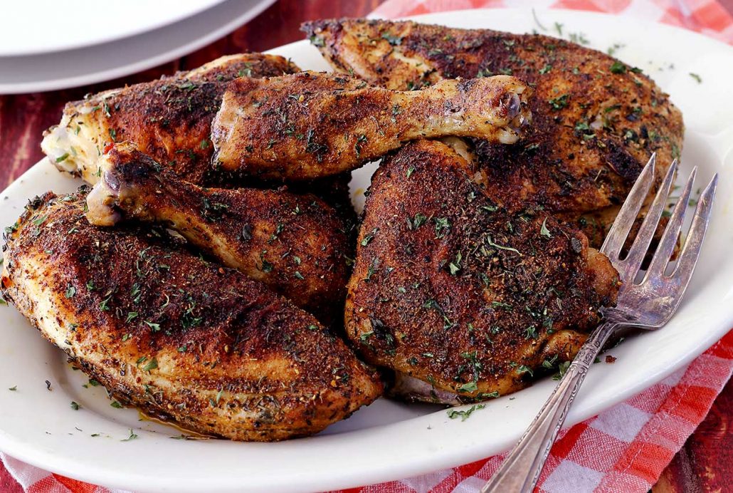 easy paleo recipe for herb and spice baked chicken