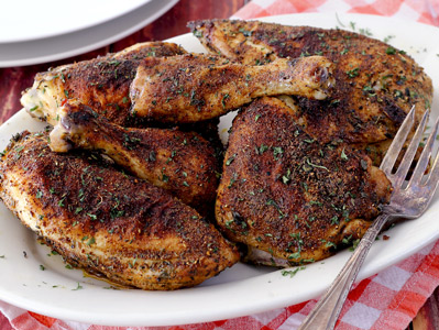 Paleo Herb and Spice Crispy Chicken Bake