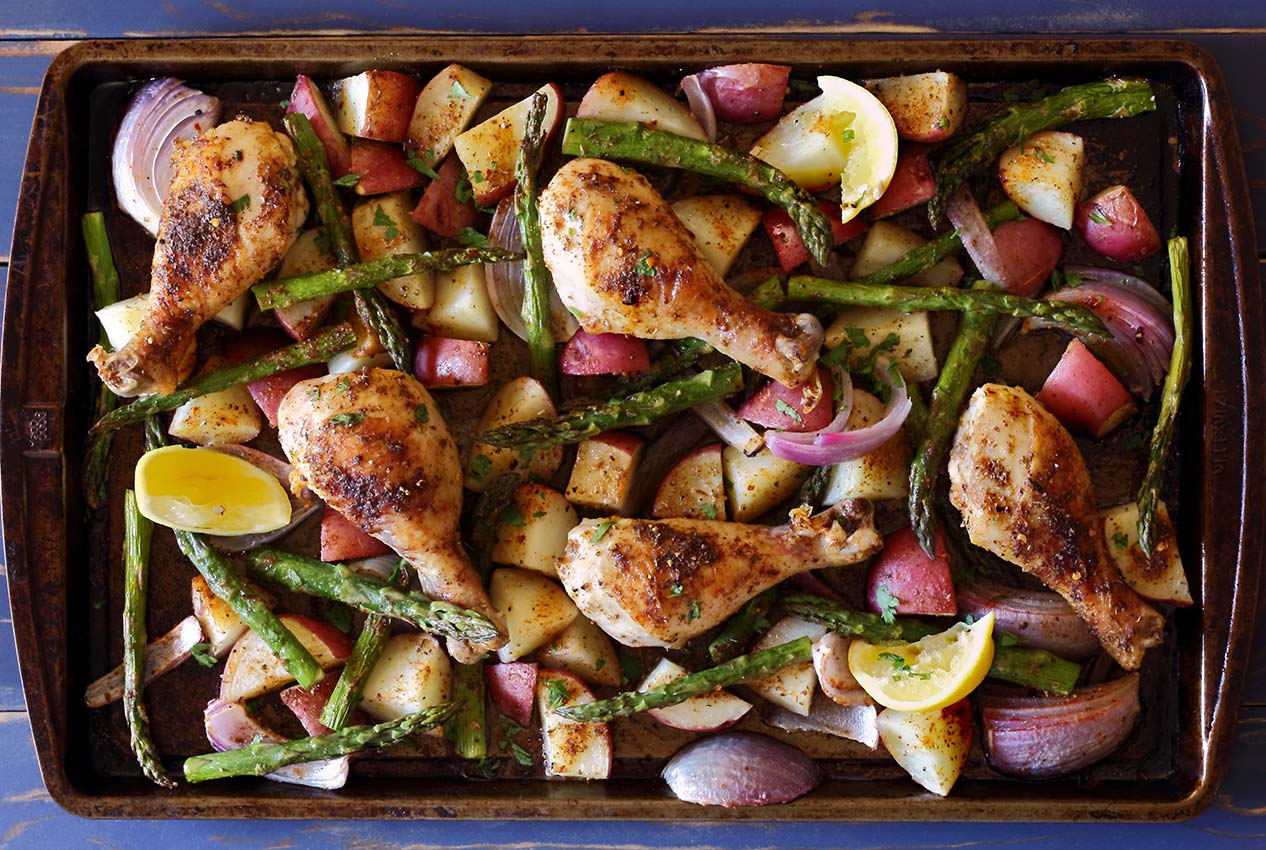 easy paleo recipe for sheet pan chicken and veggies