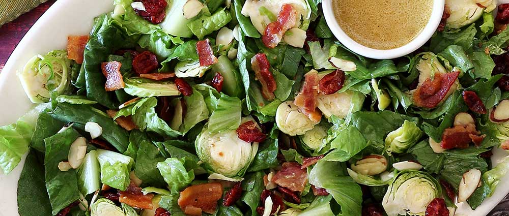 easy paleo recipe for brussels sprouts salad with lemon vinaigrette