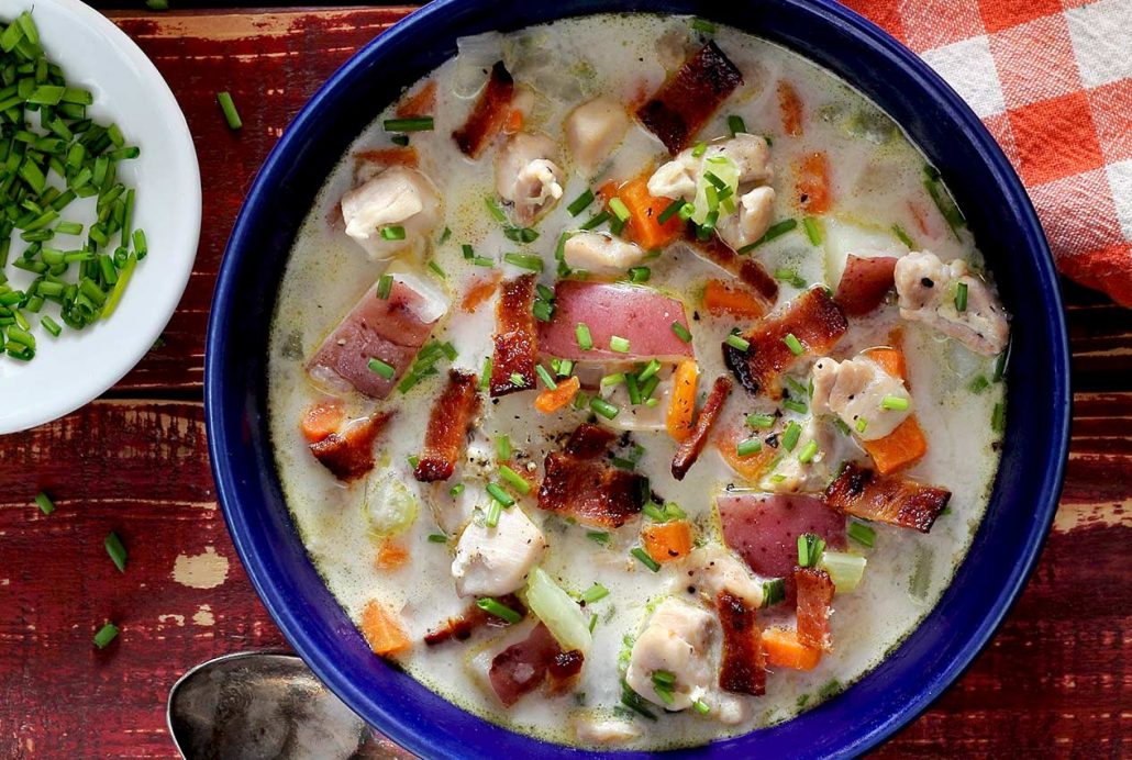 easy paleo recipe for a gluten-free chicken chowder