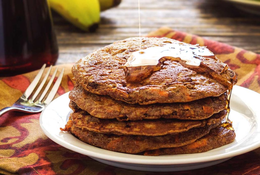 Paleo Banana and Carrot Pancakes
