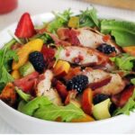 paleo chicken berry salad with an easy strawberry vinaigrette recipe