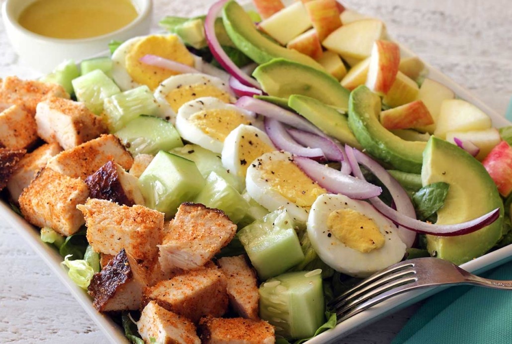 Paleo chicken chopped salad