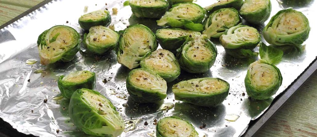 Brussels sprouts ready for roasting