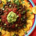 hearty paleo and gluten-free nachos with plantain chips