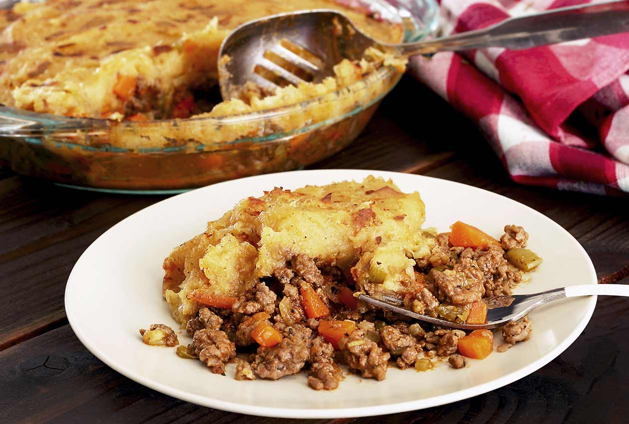 Hearty paleo shepherd's pie